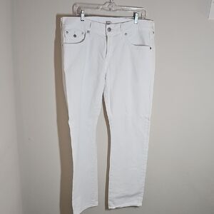 True Religion Size 36 White Classic Jeans